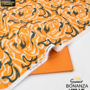 Bonanza | Lawn 2pc | Mustard & Swirl Roses