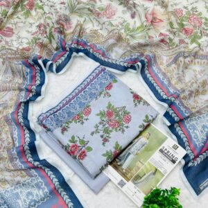 Mausummery | Lawn 3pc | Wisteria & Powder Blue