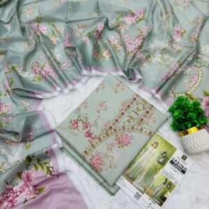 Mausummery | Lawn 3pc | Sage Freesia & Lilac Bloom