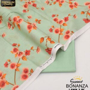 Bonanza | Lawn 2pc | Mint & Peach Blossom