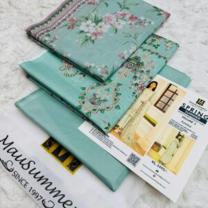 Mausummery | Lawn 3pc | Azelea Mint & Pastel Flora
